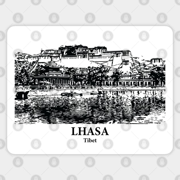Lhasa - Tibet Sticker by Lakeric